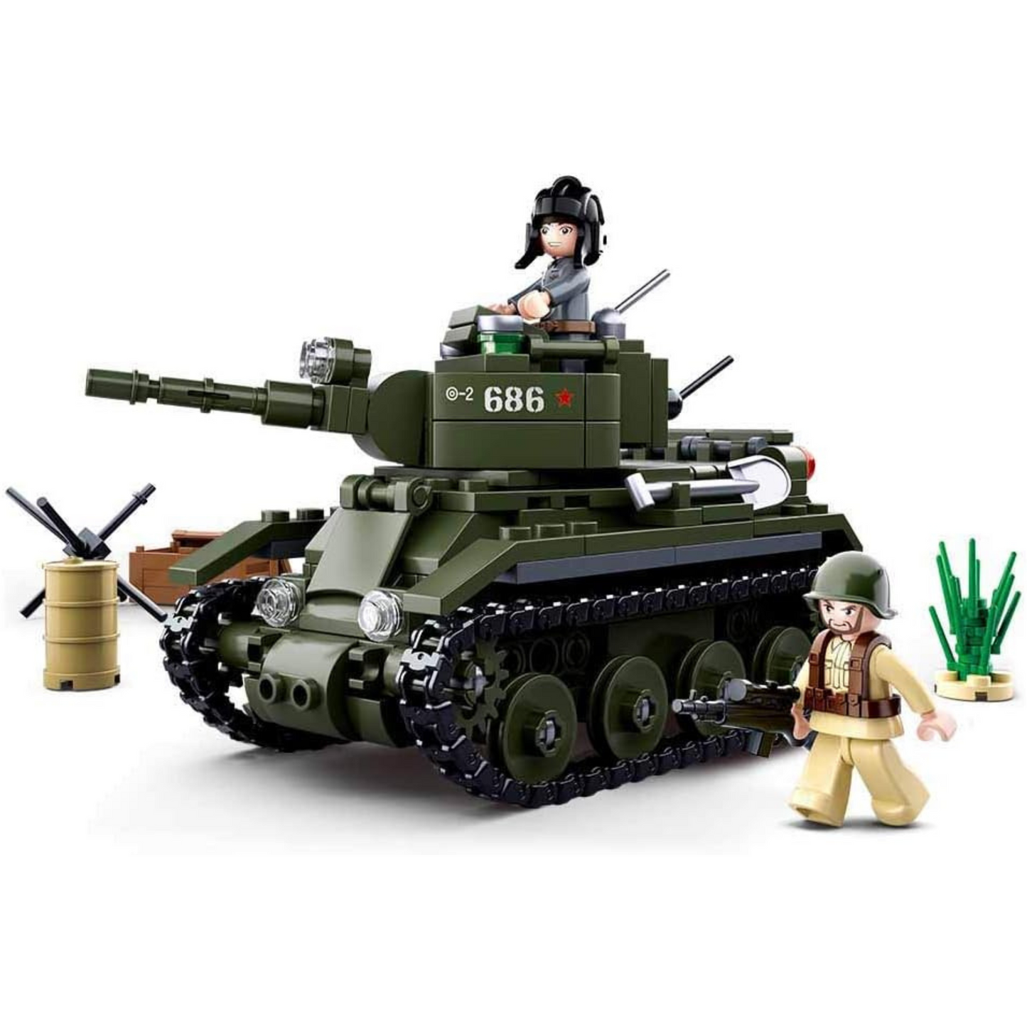 Soviet Heavy Infantry Tank + 2 Soldiers